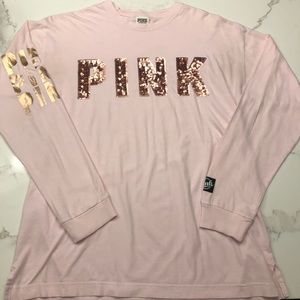 PINK Bling long sleeve shirt✨